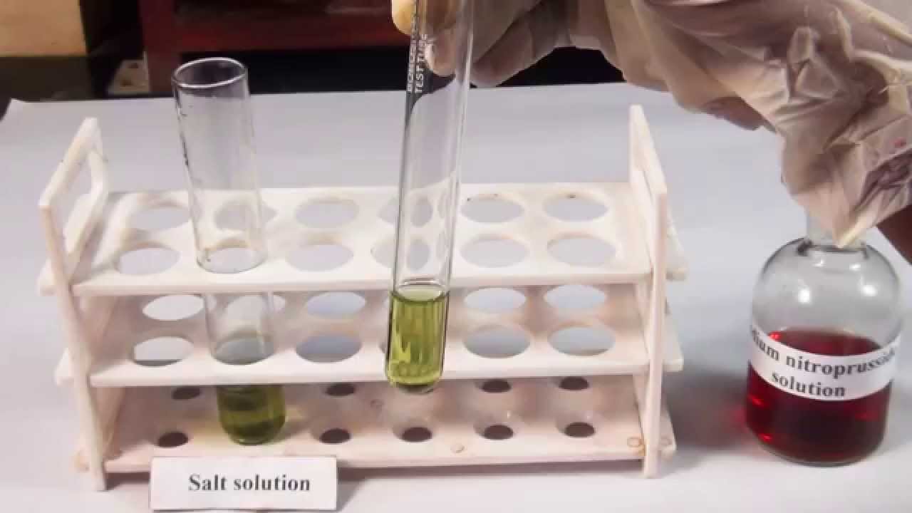 Chemical tests for Sulphide - MeitY OLabs