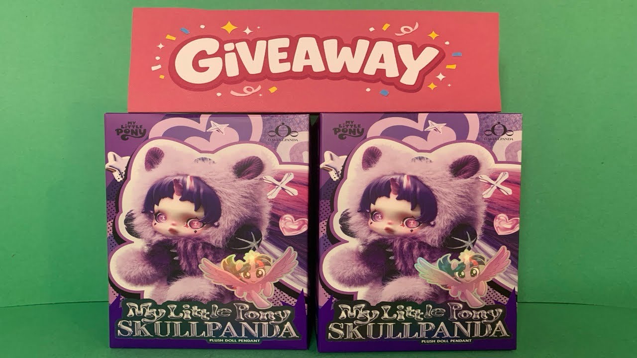 Pop mart Skull Panda x my little pony blind box giveaway