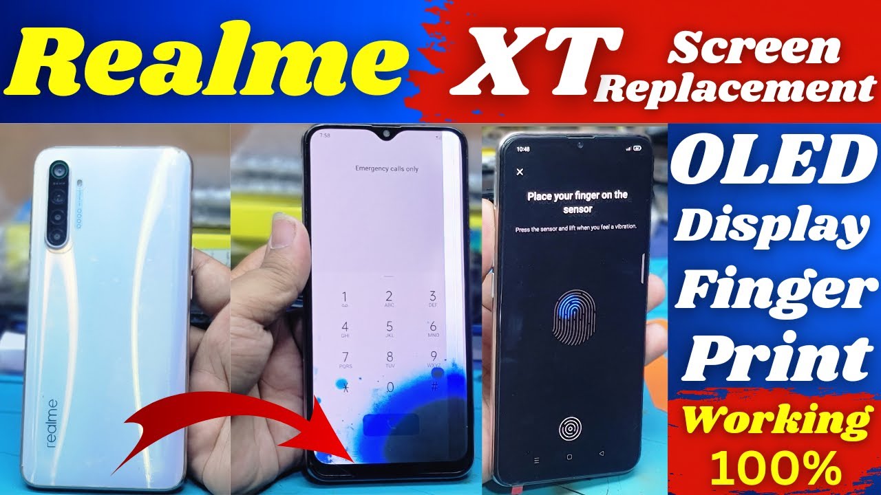 Realm xt display change realme xt screen replacement Realme xt combo change realme xt folder change