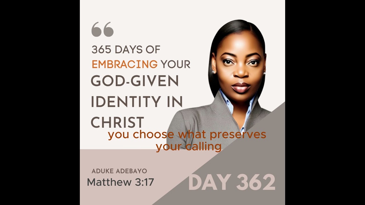 WHO GOD SAYS YOU ARE MUST SET THE AGENDA 