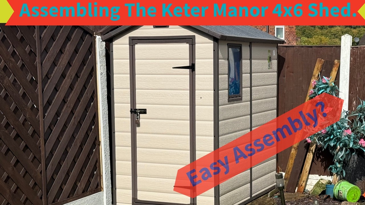 Сборка сарая Keter Manor 4x6.