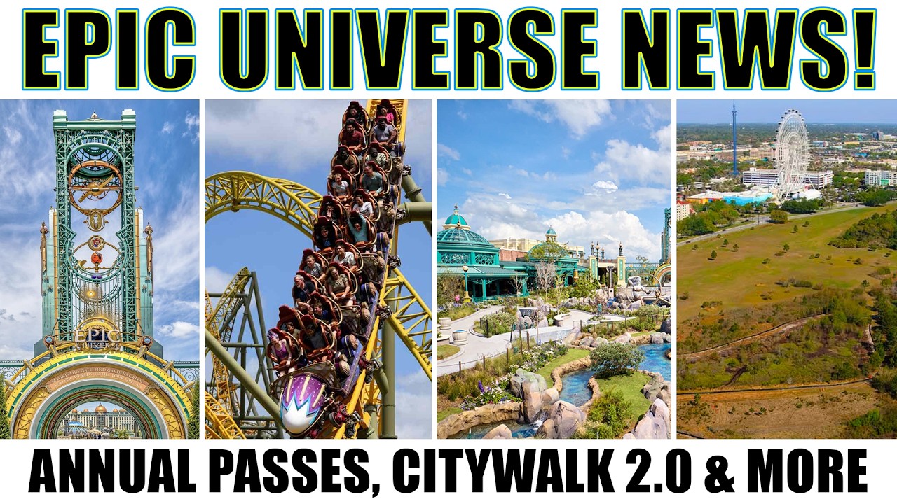 Big Epic Universe News! Annual Passes, Celestial Park Open To Public, 4th Hotel & more
