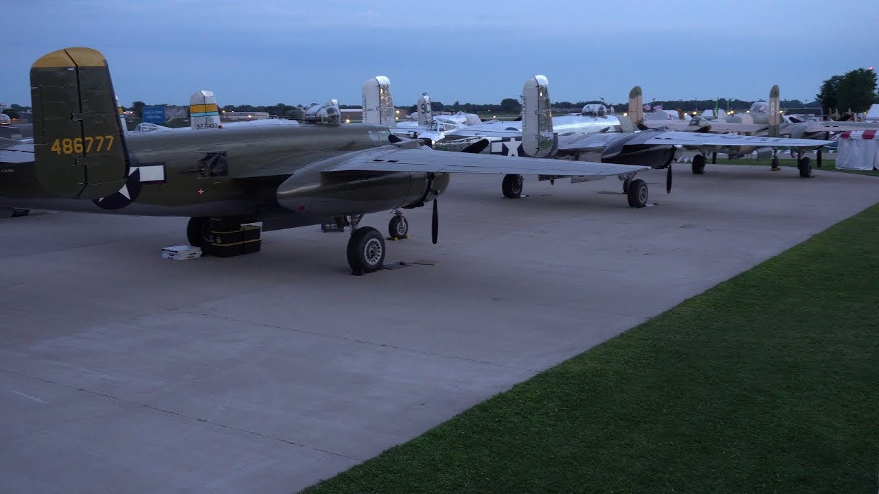 11 B-25 Mitchell Bombers Participate in Doolittle Raid 75th Anniversary Re-enactment Part 1
