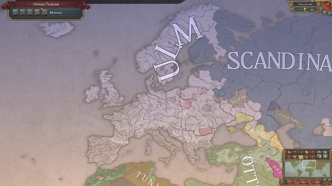 EU4 - Timelapse - Ulm's United Europe