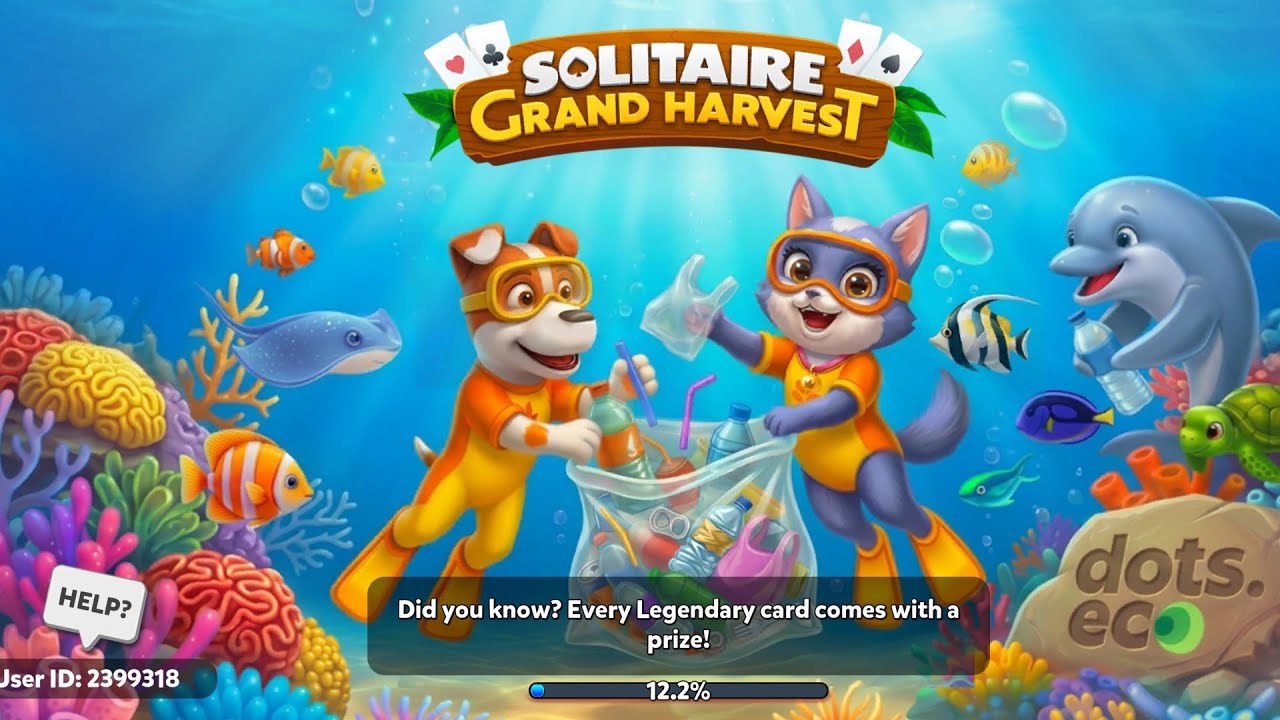 UNDERWATER ADVENTURE IN SOLITAIRE GRAND HARVEST 