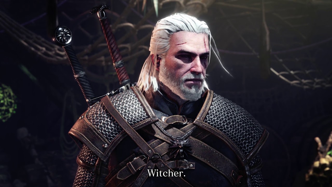 Monster Hunter World Crossover With The Witcher 3's Geralt!