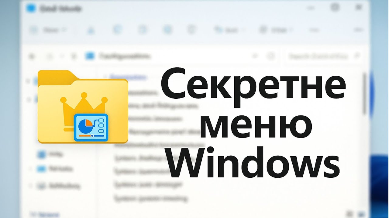 Повний контроль над Windows &mdash; як увімкнути God Mode