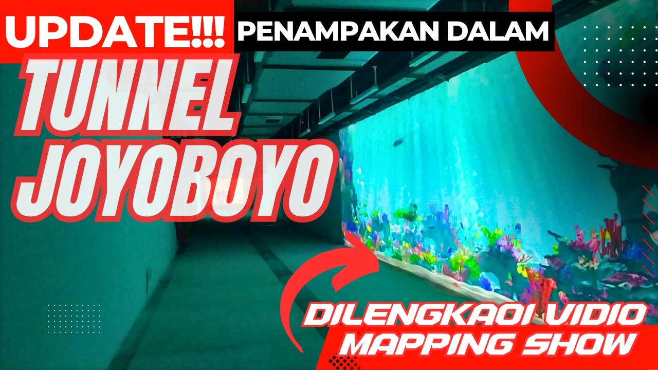 PENAMPAKAN SISI DALAM TUNNEL JOYOBOYO,, ADA SPOT WISATA VIDEO MAPPING SUAKA MARGASATWA