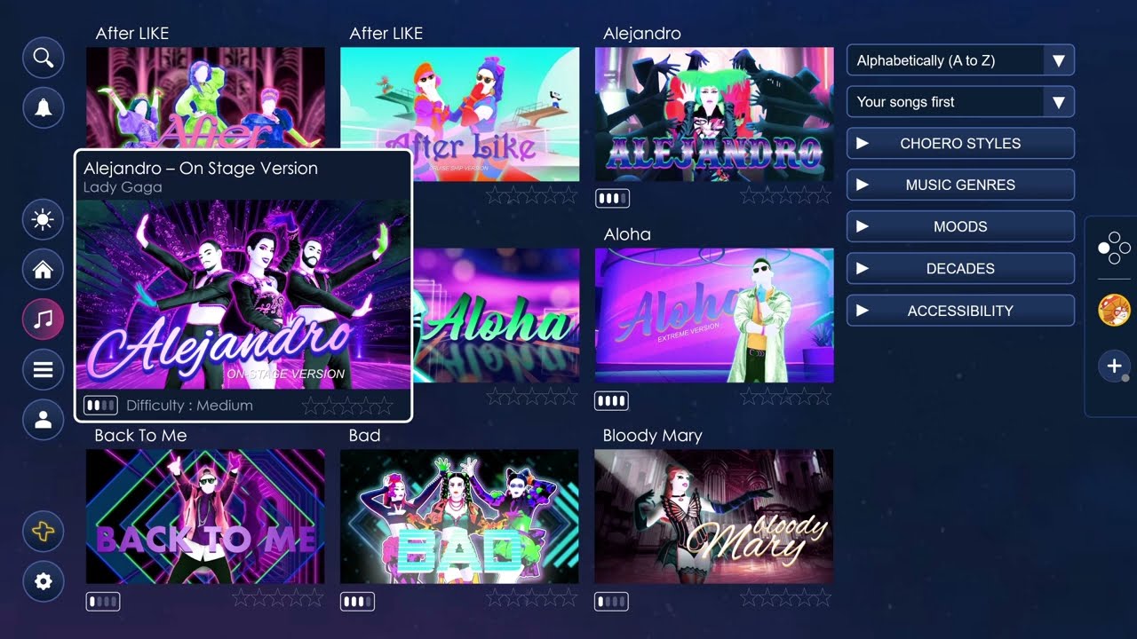 Just Dance 2024 - Fanmade Menu