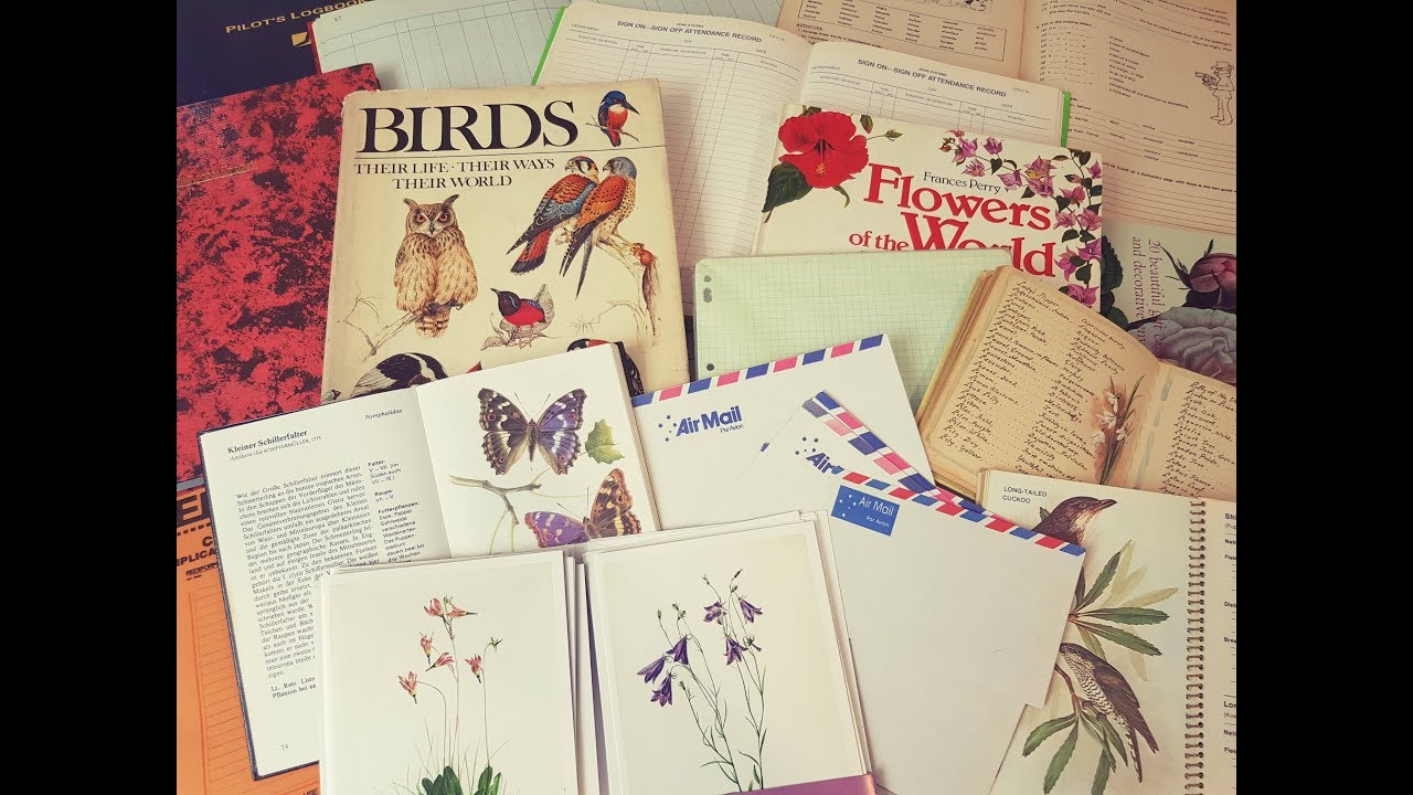 Thrifted Books & Vintage Stationary - What i use to make my ephemera packs and journals