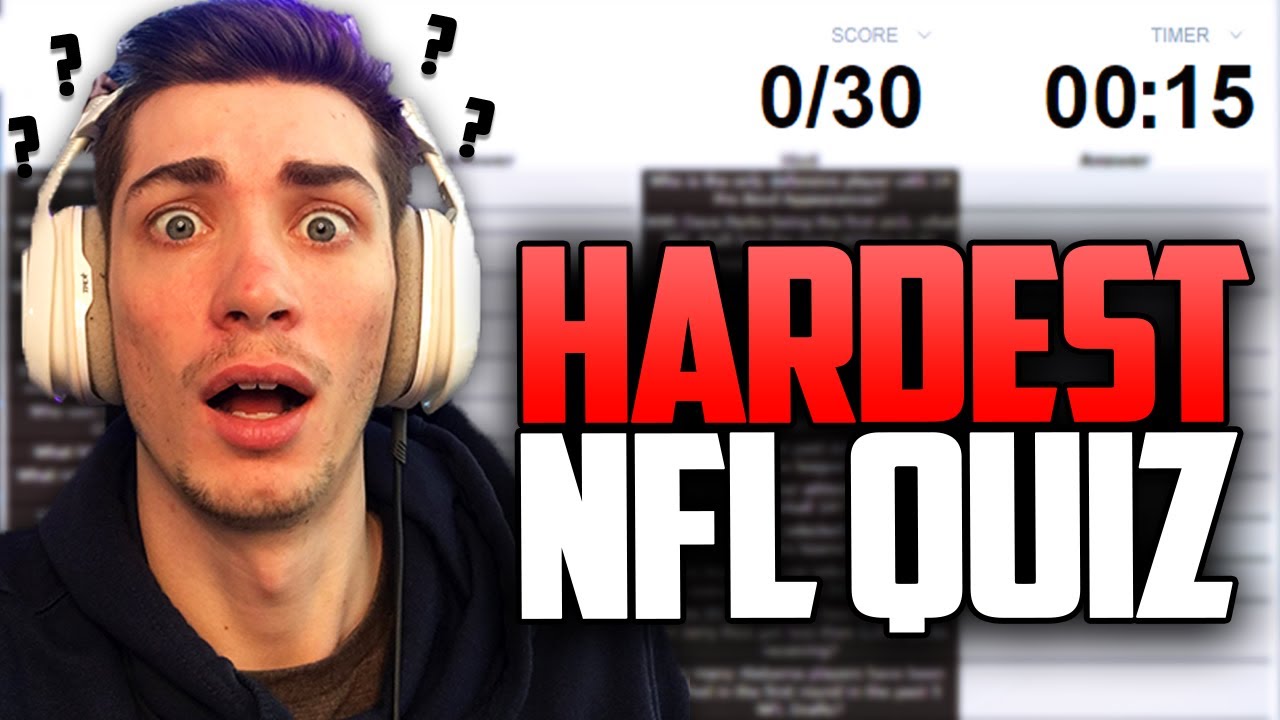 I took the HARDEST NFL QUIZ...
