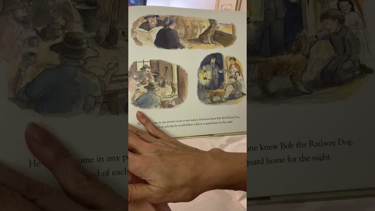 Сказка на ночь «Боб, железнодорожный пёс». Озвучено Коринн Фентон, иллюстрации Эндрю Маклина.