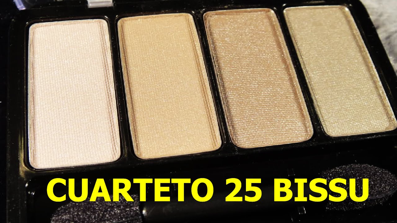 Maquillaje con el cuarteto 25 de Bissu