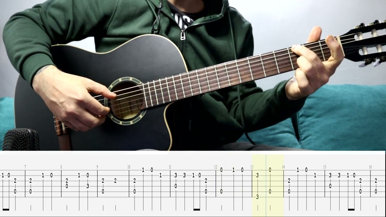 Florile Dalbe | Guitar Fingerstyle Tab | Lesson | Guitar Cover 🎸