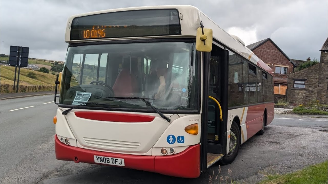 @AndMoreCentral Driving Scania OmniCity YN08 DFJ | HALIFAX HERITAGE BUSDAY 2024
