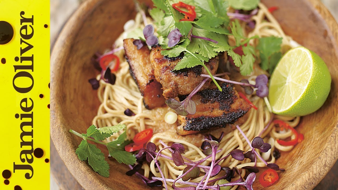 Crispy Pork with Noodles - Jamie at Home