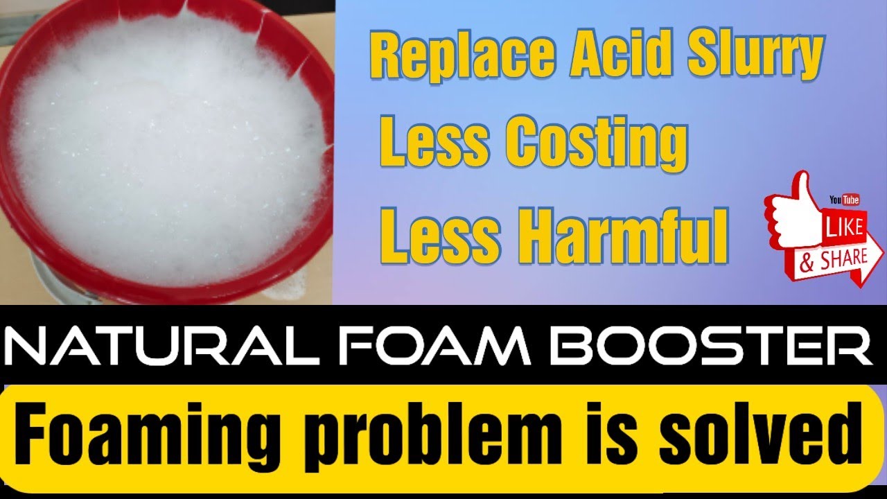 Natural Foam Booster for Detergent powder | Acid Slurry Substitute Detergent chemical in kanpur