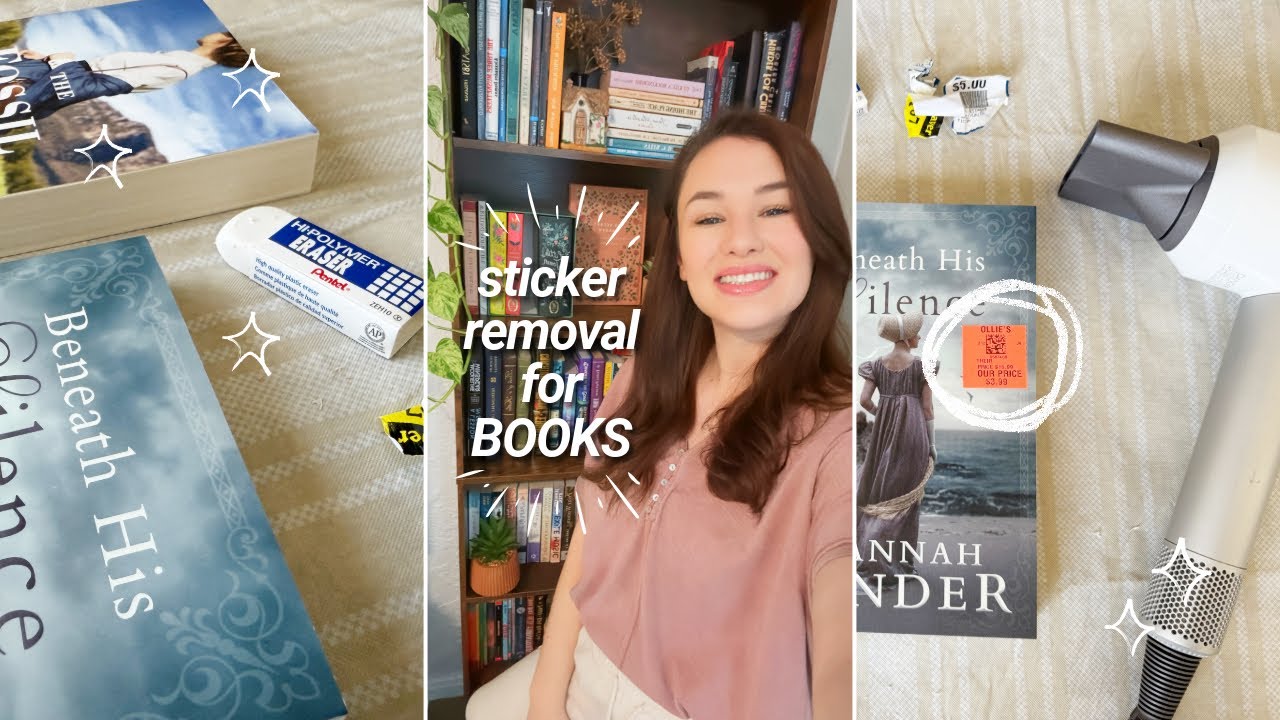 ✨How I remove stickers from books (No sticky residue!)