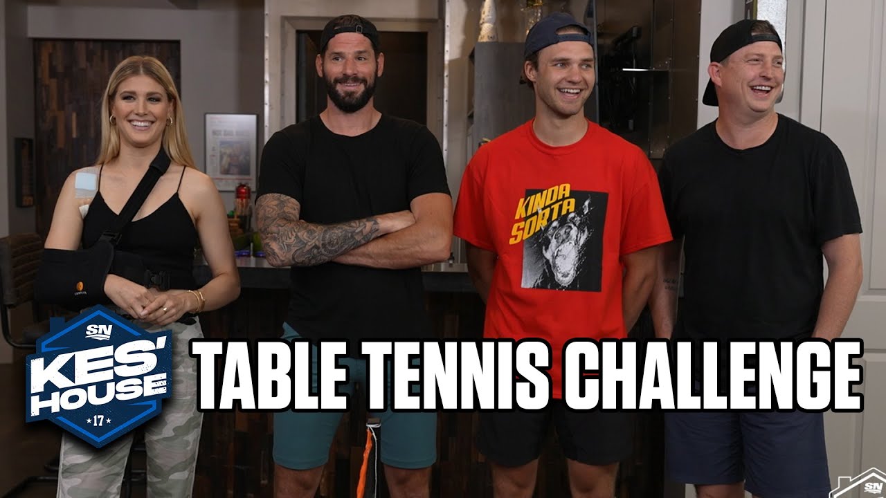 Table Tennis Challenge w/ Eugenie Bouchard, Josh Norris and Colby Armstrong | Kes' House