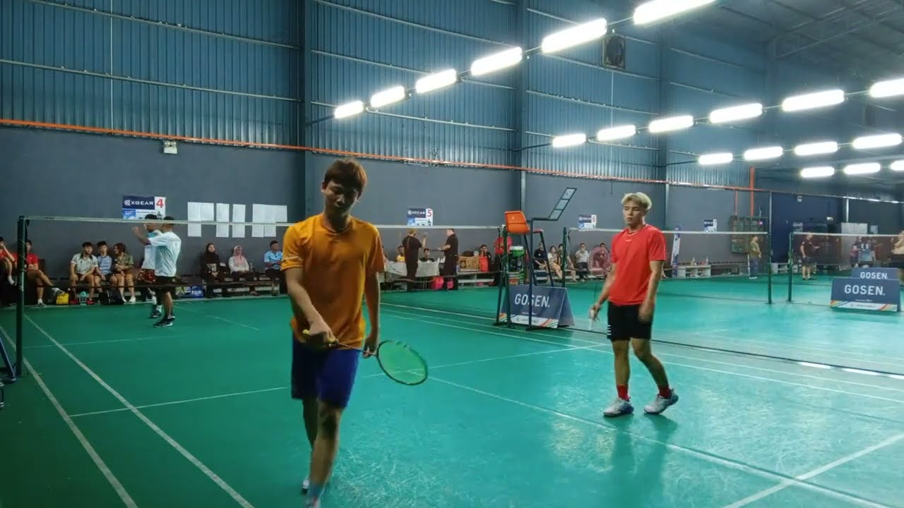 Badminton FINAL LSJ 3 Men's Double Open - Aidil Azman / Firdaus Azman Vs Lau Yi Sheng / Lee Yi Bo