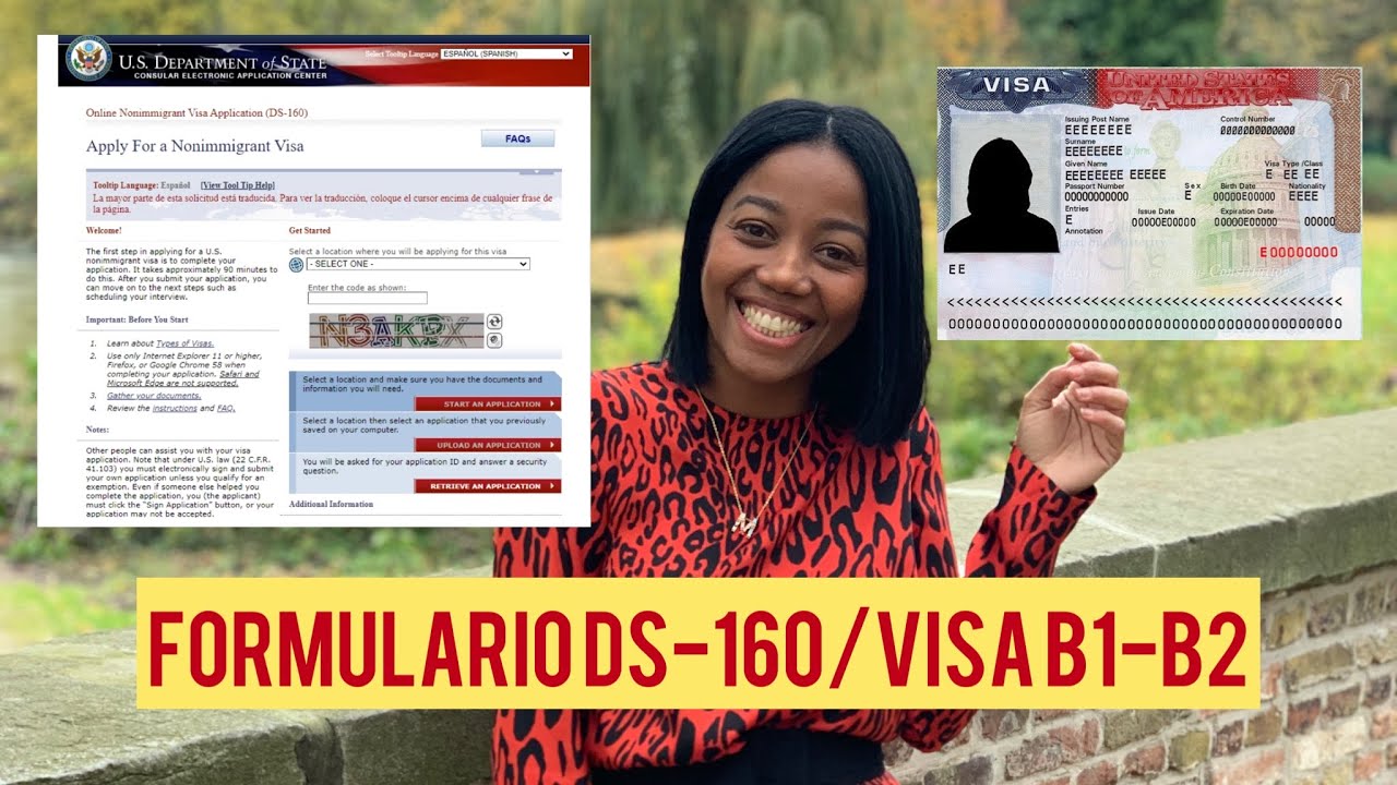 COMO RELLENAR EL FORMULARIO DS-160(B1/B2)PARA SOLICITAR EL VISADO ESTADOUNIDENSE/VISA PASO A PASO 🇺🇸