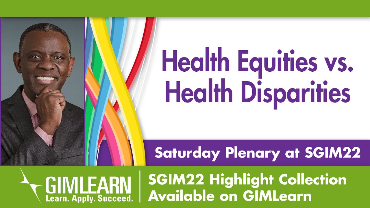 Health Equities vs  Health Disparities