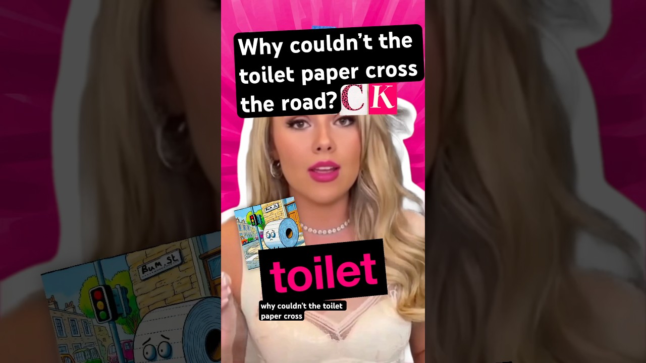 Why couldn&rsquo;t the toilet paper cross the road? #funny #comedy #humor #jokes