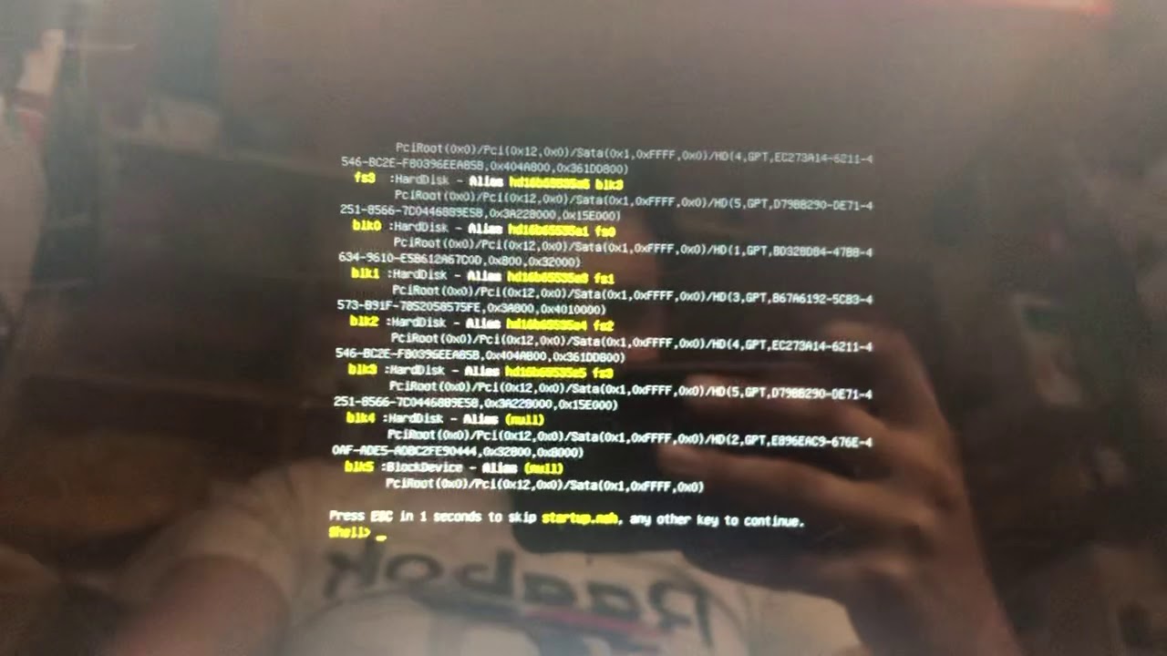 startup.nsh / computer problems / UEFI issues with Shell Boot fixed