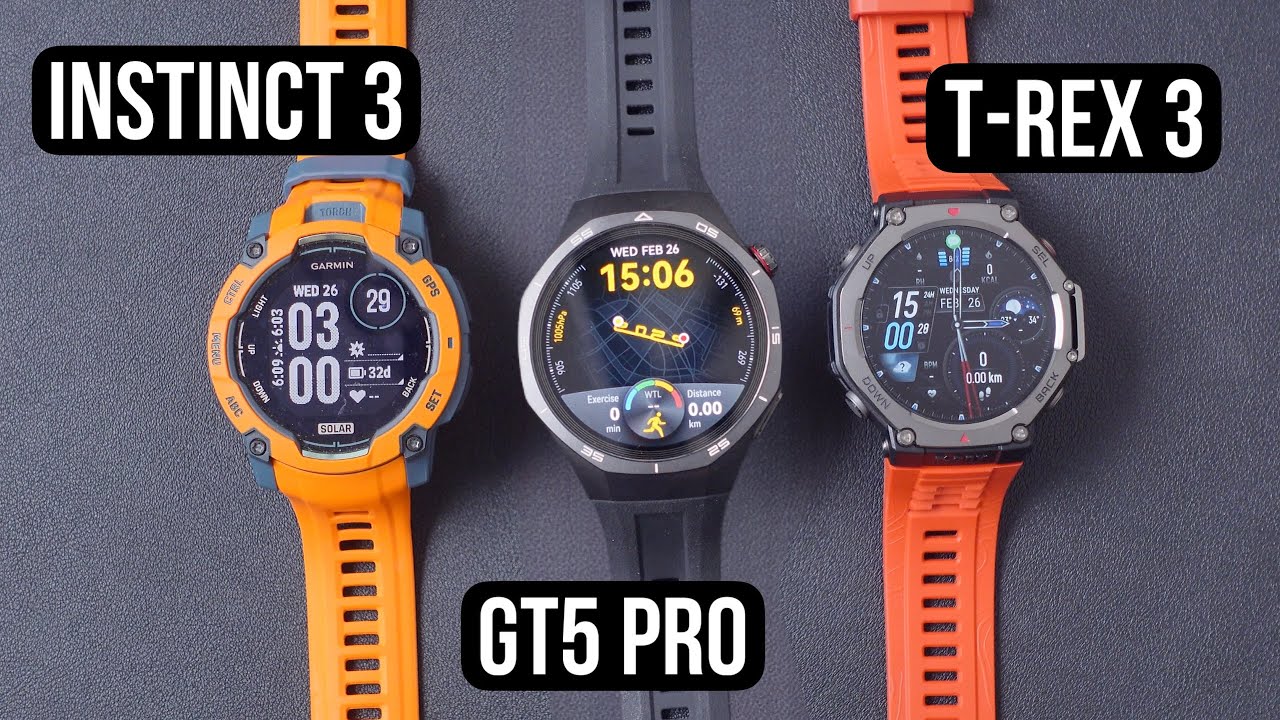 Mua Garmin Instinct 3 hay Amazfit T-Rex 3, Huawei GT5 Pro?