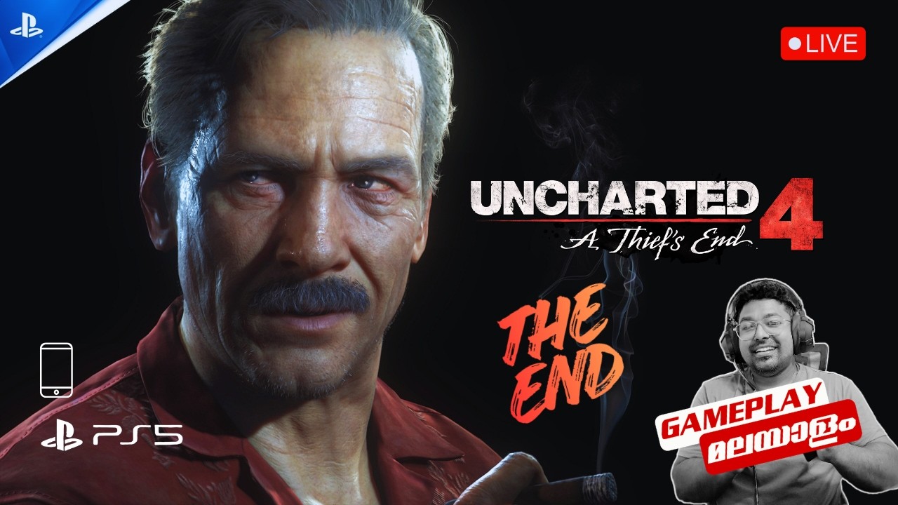 🔴Uncharted 4: A Thief's End | Vertical | Live Gameplay - PART 5 | മലയാളം | @viviansgaming24