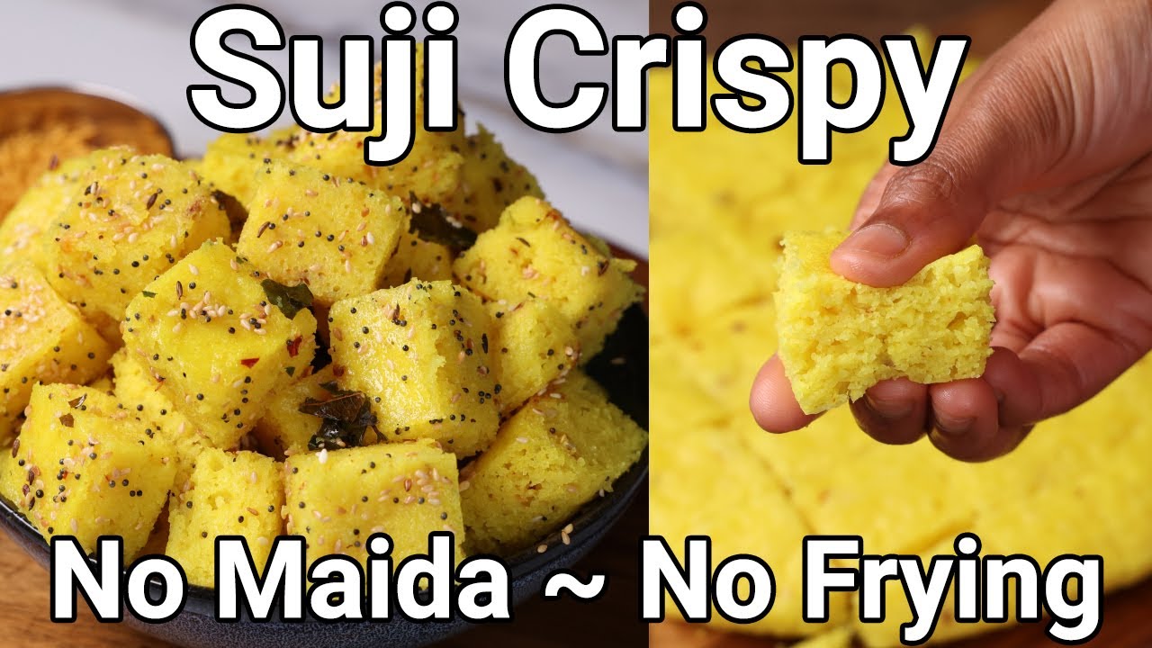 Sooji Crispy Bites Snacks - No Maida & No Frying Healthy Breakfast Recipe | Sooji Crispy Snack