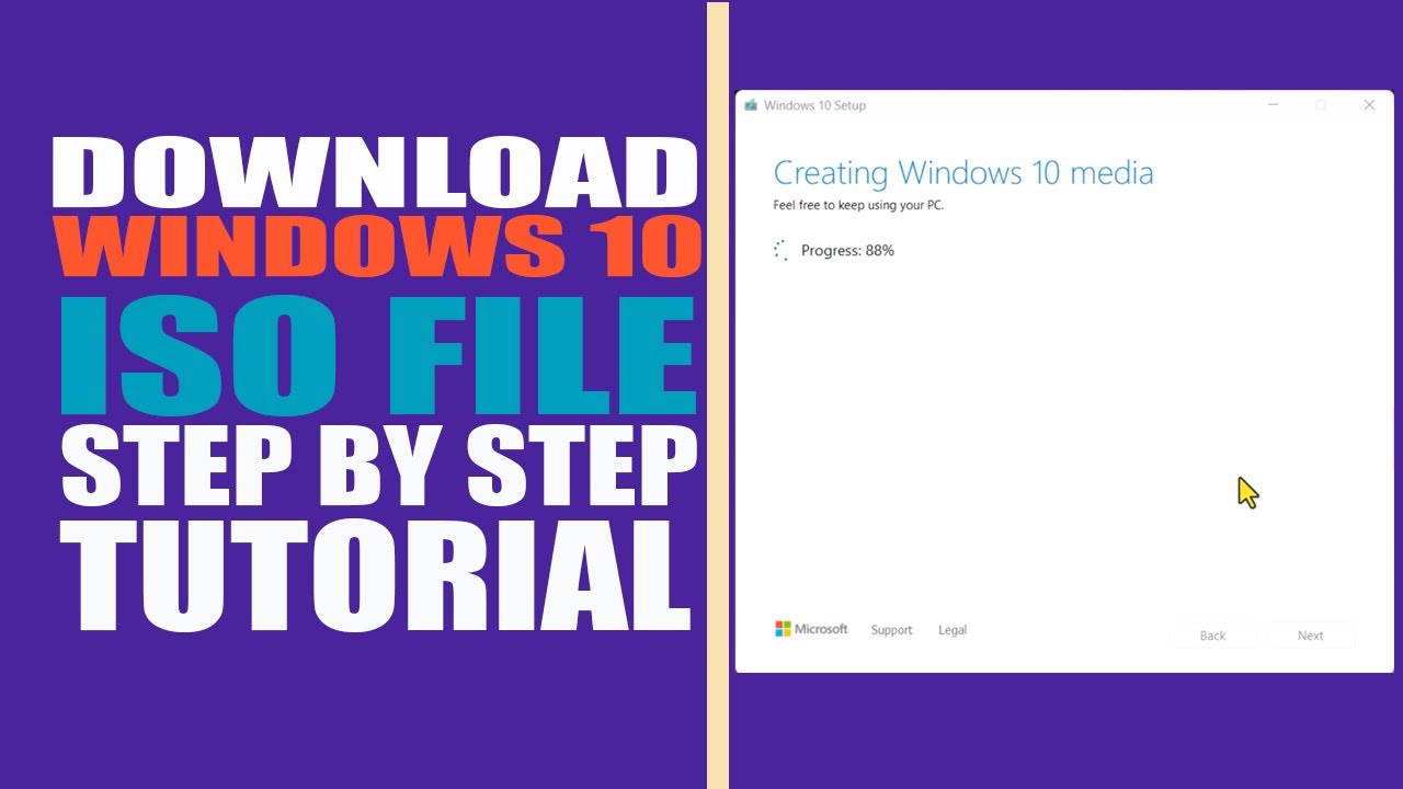 How To Download Windows 10 ISO File Step by Step Tutorial 2024