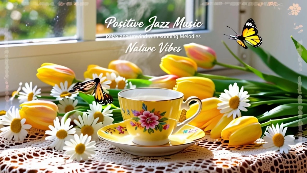 Positive Jazz Music 🌿 Gentle Bossa Nova, Cozy Coffee Jazz Ambience for Peaceful Focus & Happy Mood