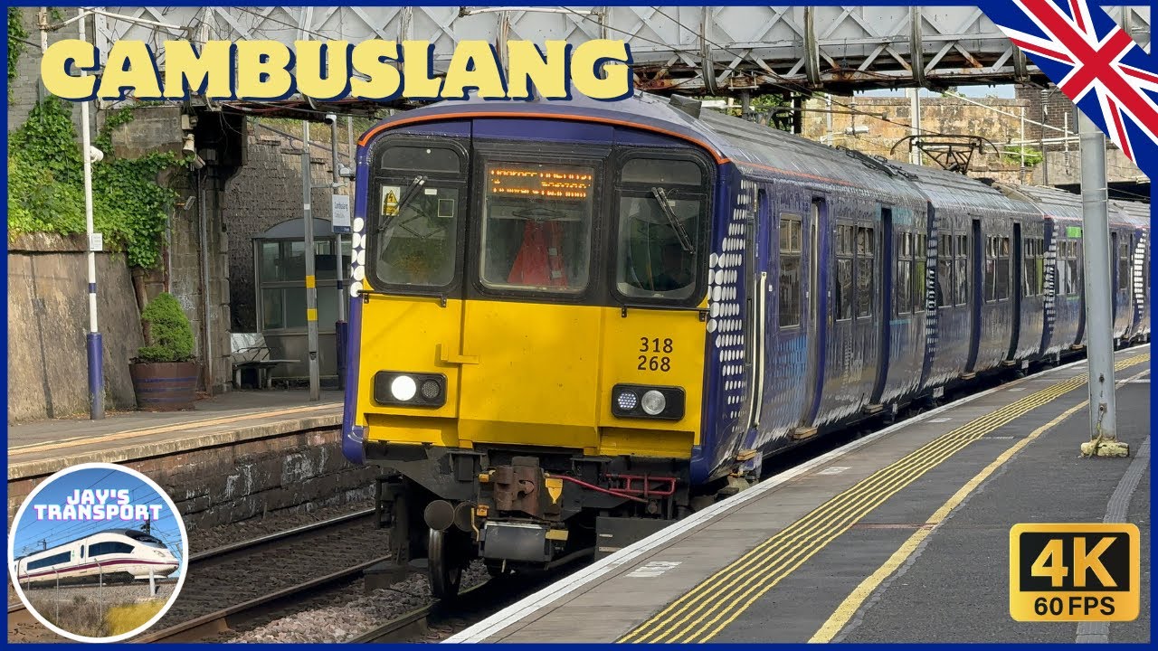 Trains at Cambuslang, Glasgow | 🏴󠁧󠁢󠁳󠁣󠁴󠁿 WCML + Argyle Line (14/06/24)