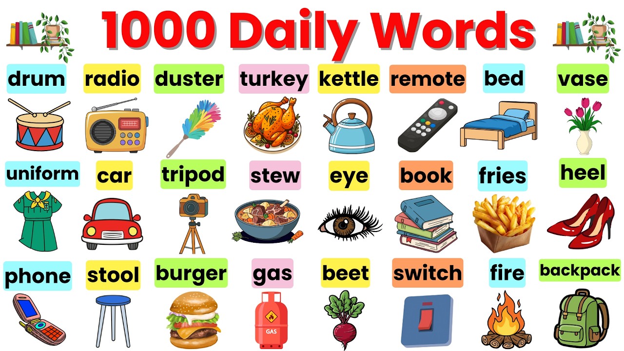 🚀 Learn 1000 Daily English Words | Build Your Vocabulary Fast & Speak with Confidence!