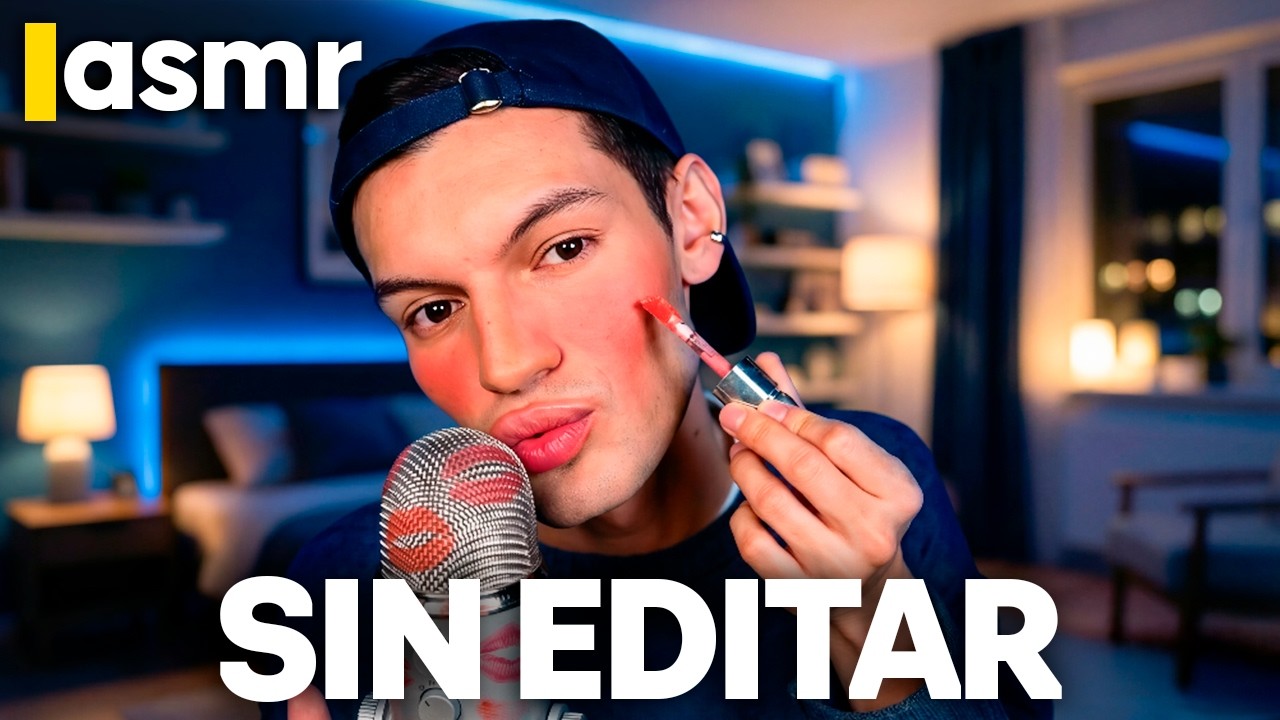 ASMR PARA DORMIR SIN EDITAR: Maquillaje, Tapping y Mouth Sounds