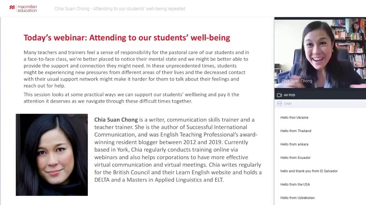 Attending to our students’ well-being [Advancing Learning Webinar]