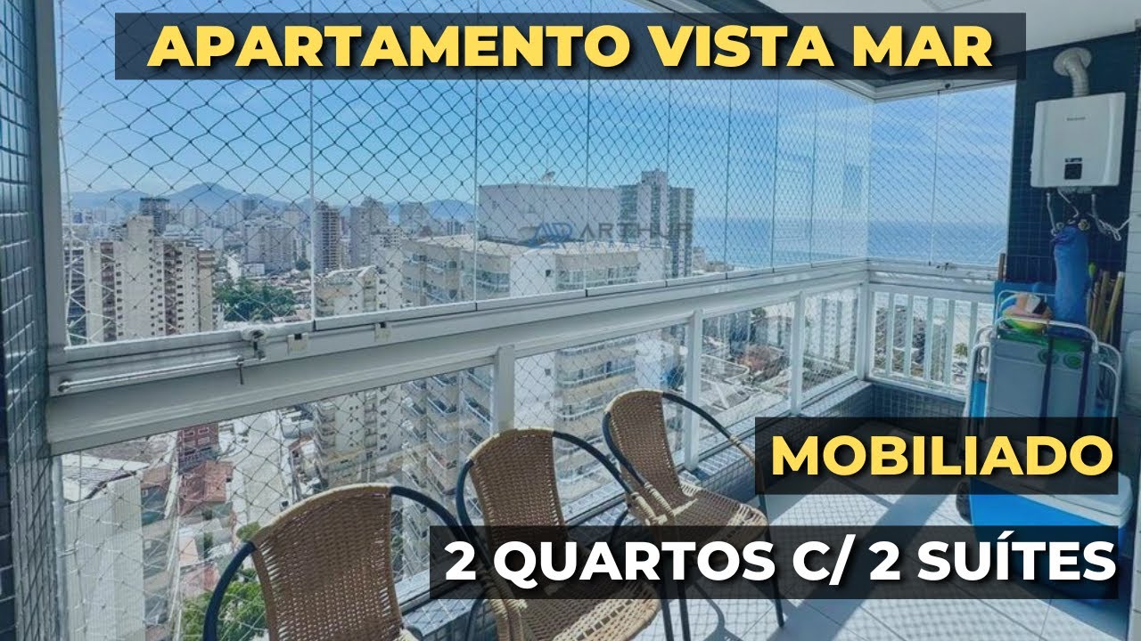 APARTAMENTO 2 DORMITÓRIOS À VENDA NA VILA TUPI COM VISTA MAR E SACADA GOURMET