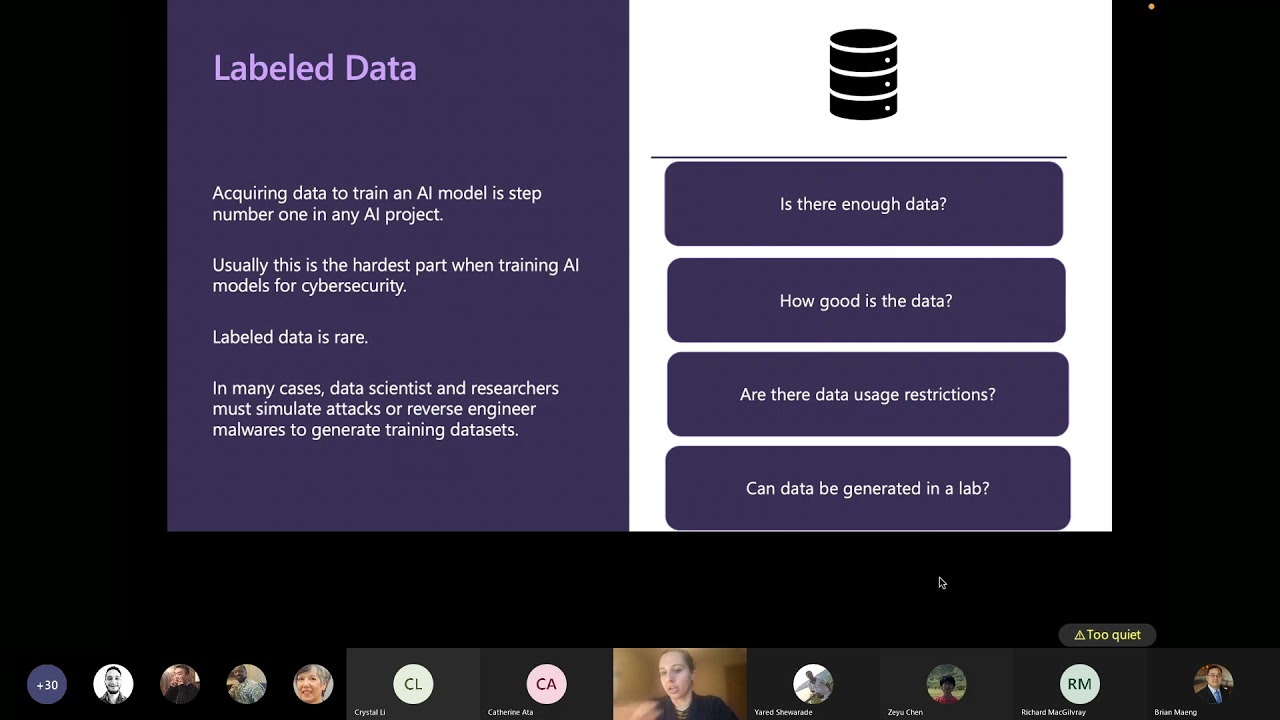 Intersection of Cybersecurity and Data Science  - Mayana Pereira - Jan 19, 2022