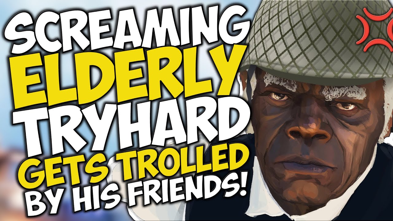 Screaming ELDERLY TRYHARD gets TROLLED by HIS FRIENDS!!