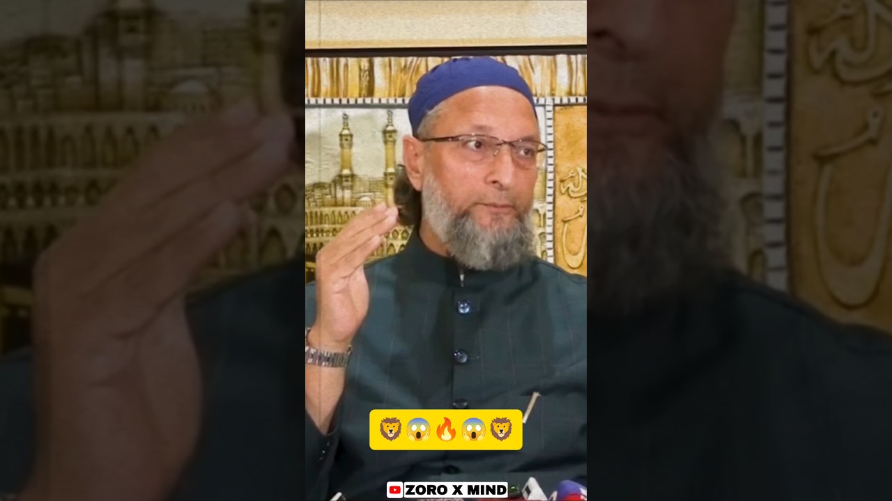 Asaduddin Owaisi Ne Diya Amit Shah ko challenge😱#shortsfeed#ytshorts#islamicshorts#owaisi#fyp#modi