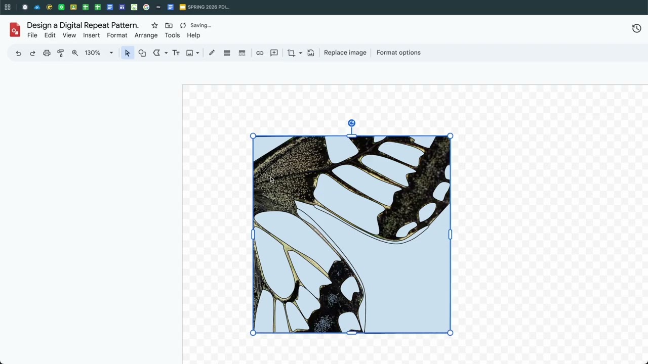Google Drawing -  Repeat Design