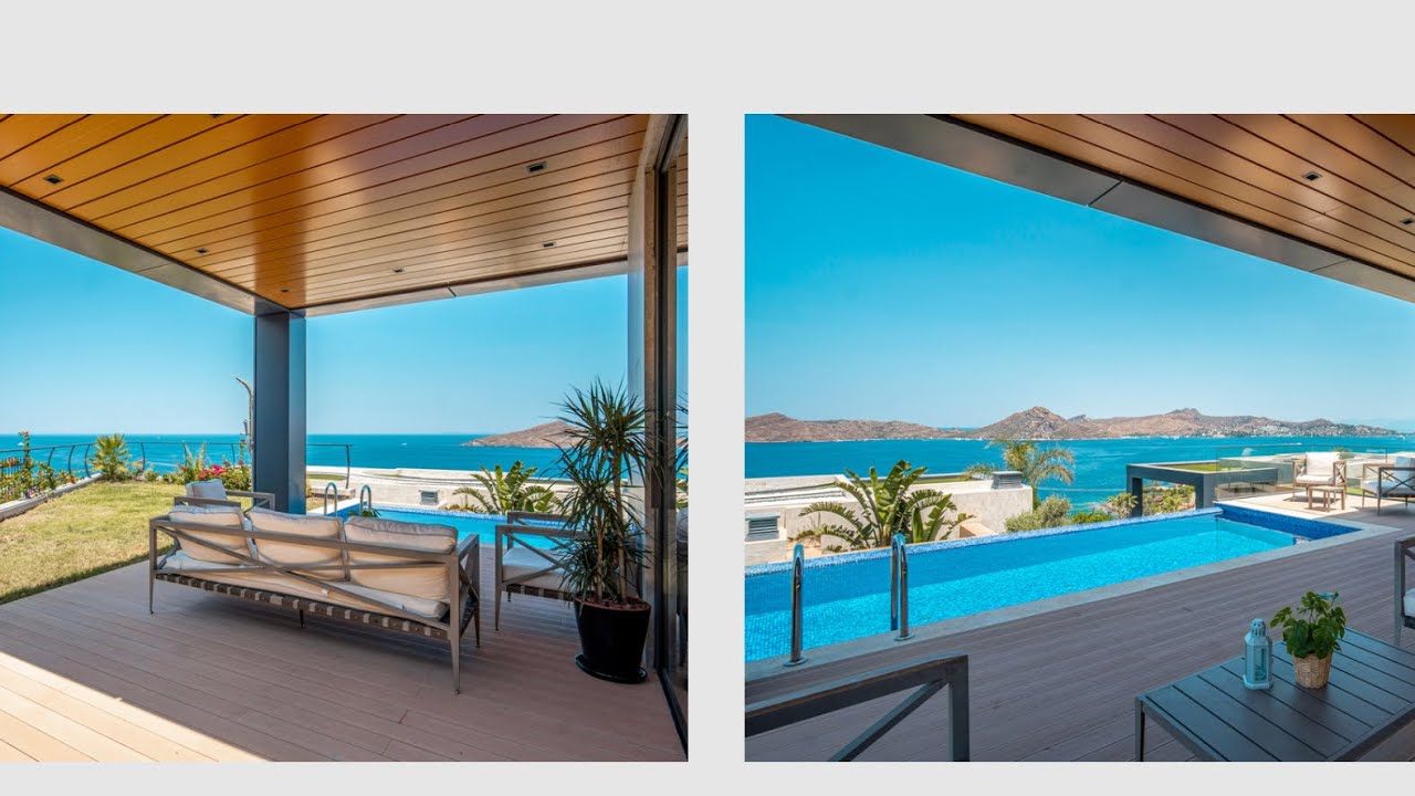 Sıfır Full Manzara Denize 150 m Site İçinde Bodrum Satılık Villa Yalıkavak Geriş