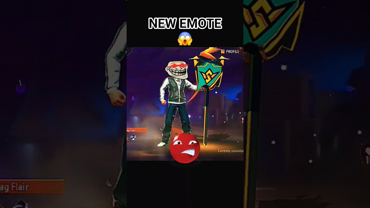 😱 New FFWS Flag Flair Emote 🔥 Free Fire Upcoming Emote 2025 | OP Look Must Watch 💯#freefire #shorts