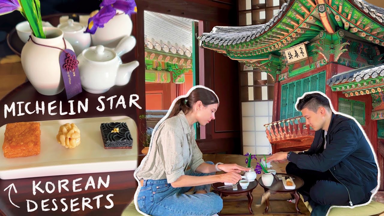 MICHELIN STAR ⭐ Traditional Korean Desserts at Changdeok Palace in Seoul 🇰🇷