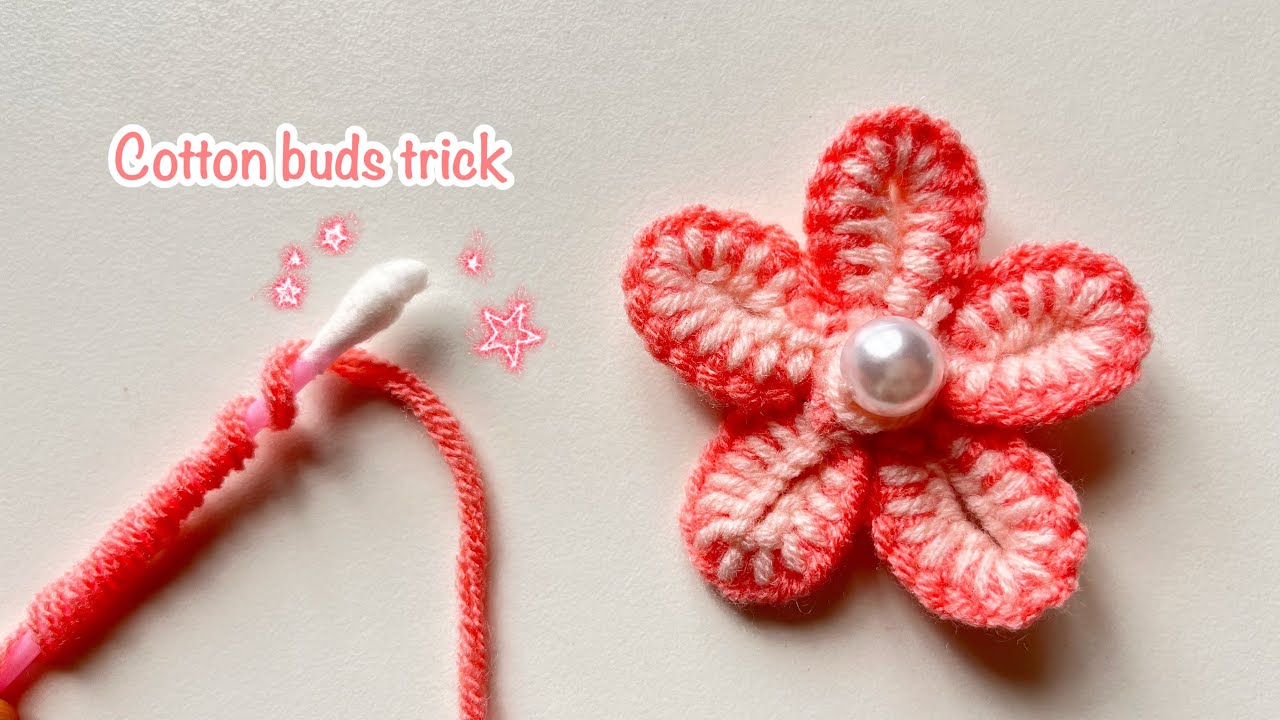 OMG 😱! Superb wooden flower 🌸 making with cotton buds - Esay tutorial