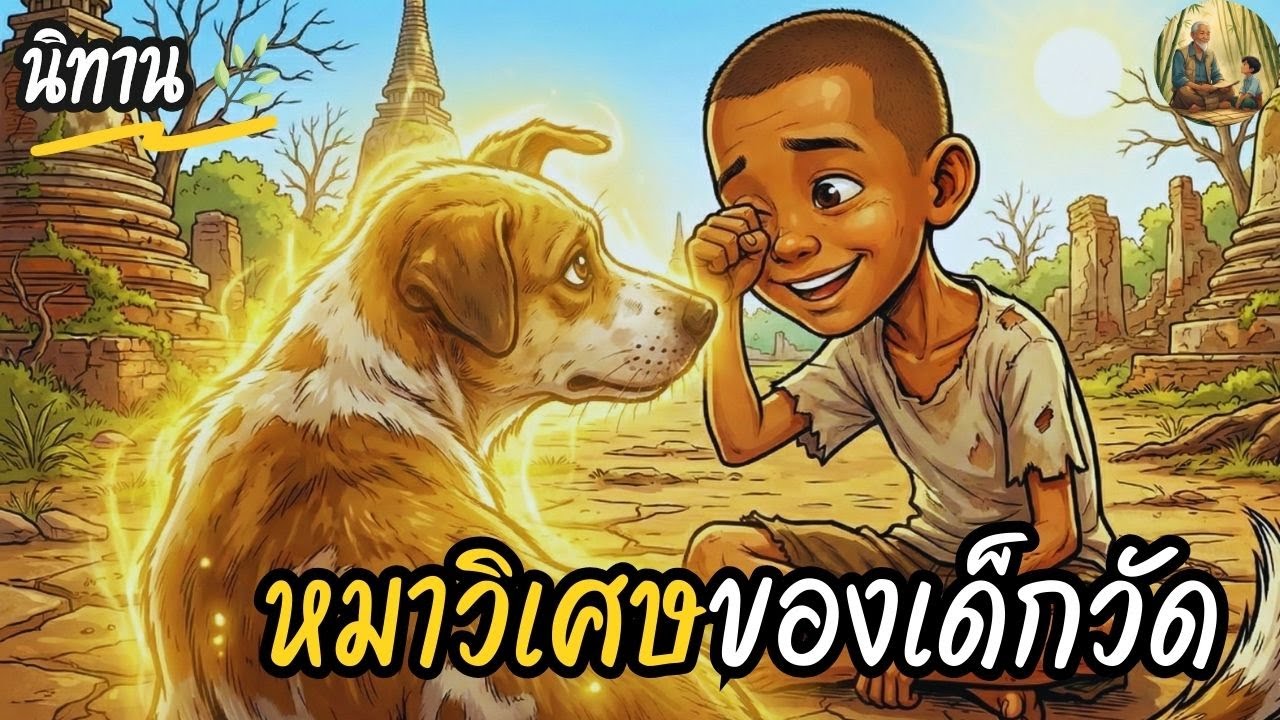นิทาน | หมาวิเศษของเด็กวัด | เรื่องสอนใจแรกของปีใหม่ ทำไมหมาขี้เรื้อนคู่ใจถึงพูดได้ราวกับมนุษย์..!!