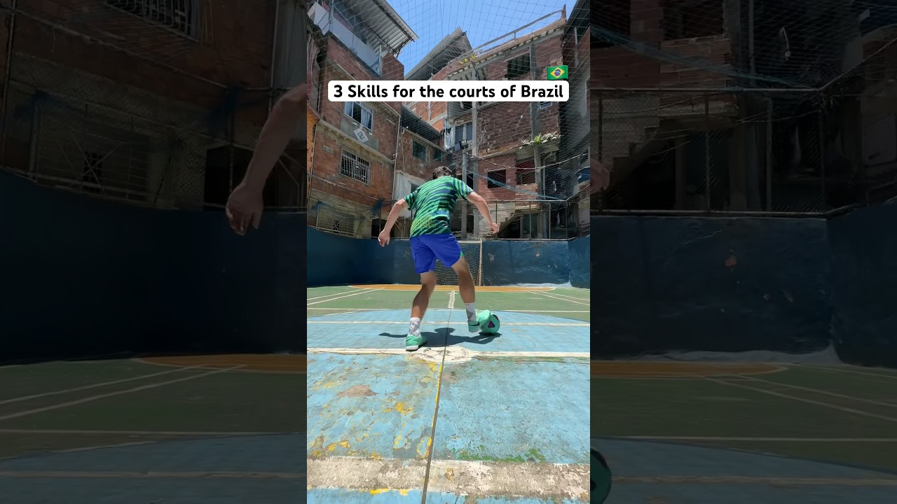 3 Football Skills to use on the courts 🔥🇧🇷 #streetpanna #brazil #football l