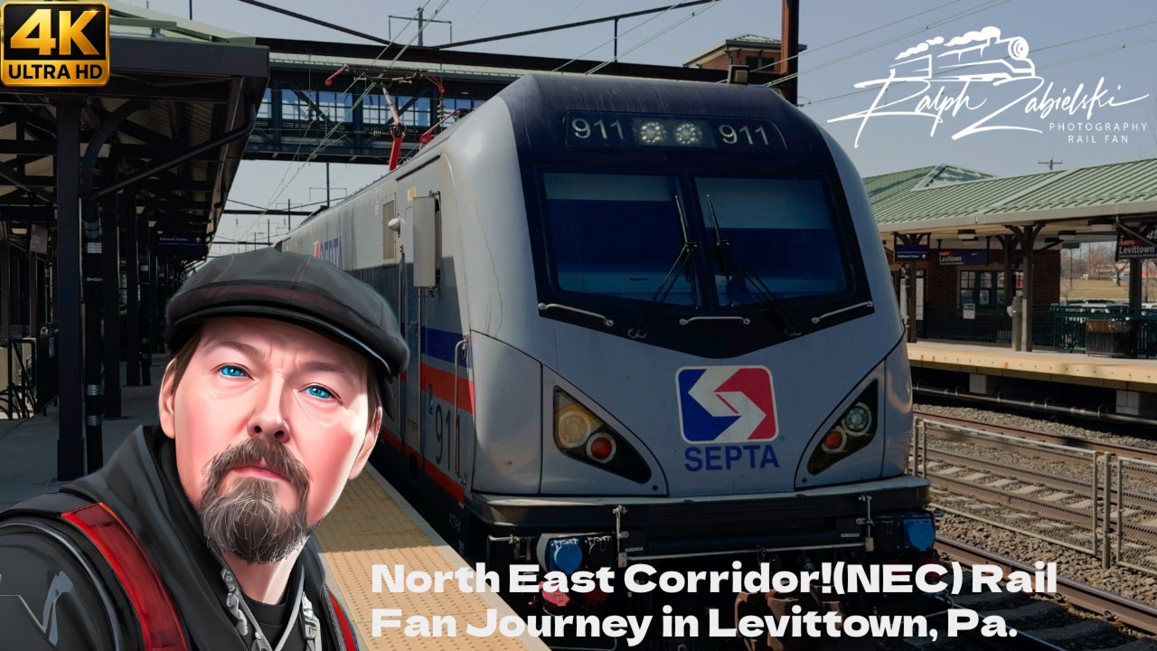 North East Corridor!(NEC) Rail Fan Journey in Levittown, Pa.