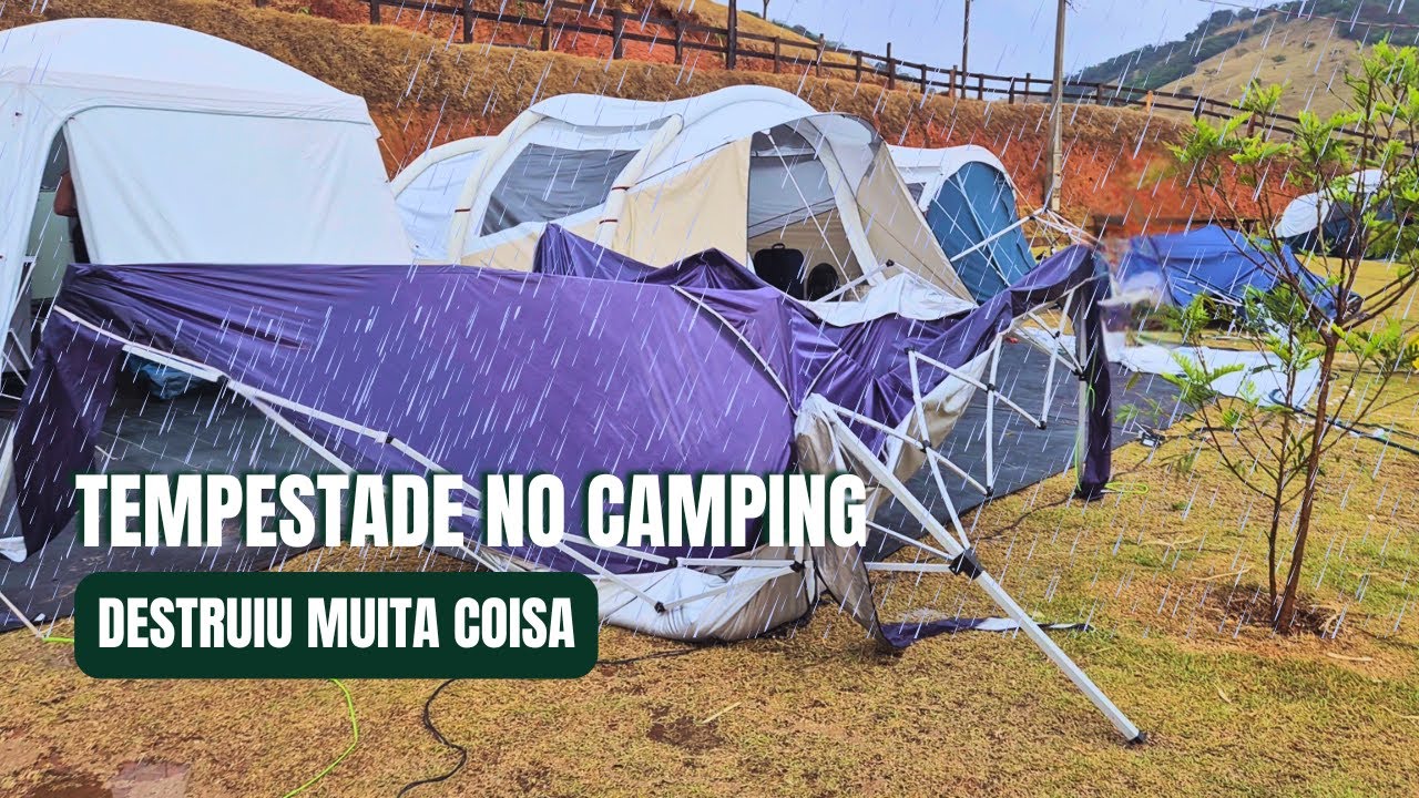 Muita chuva no acampamento de Dia das Crianças | Depois da tempestade vem a calmaria